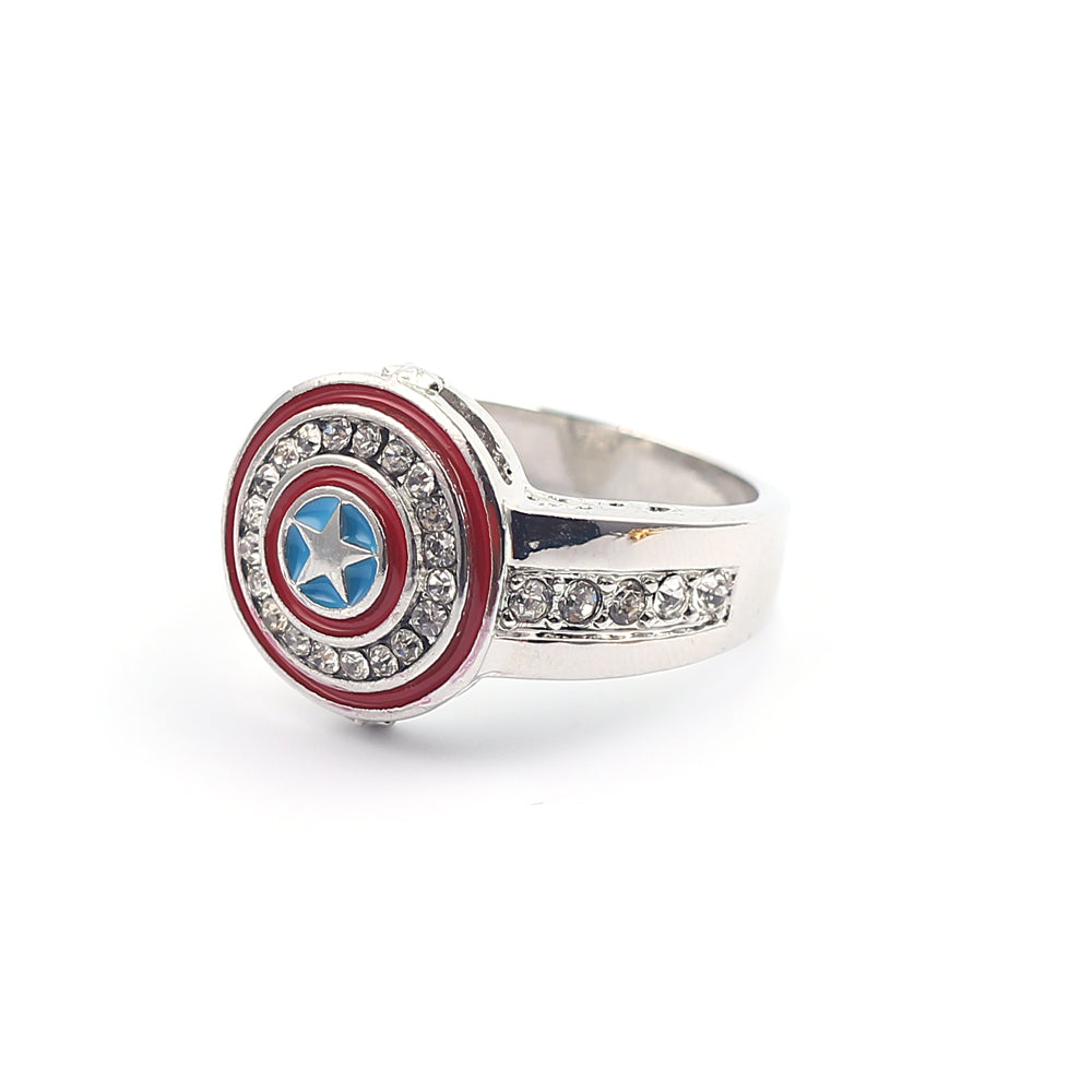 Marvel Cinematic Superhero Marvel's The Avengers Captain America Series Shield Ring eprolo