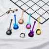 Creative Stirring Spoon Guitar Shape Stainless Steel Coffee Spoons Stirring Teaspoon Set Cake Ice Cream Scoop Kit Tableware eprolo