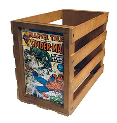 Comic Book Bin Storage Box Stackable Display Wood Getbrewtaps.com