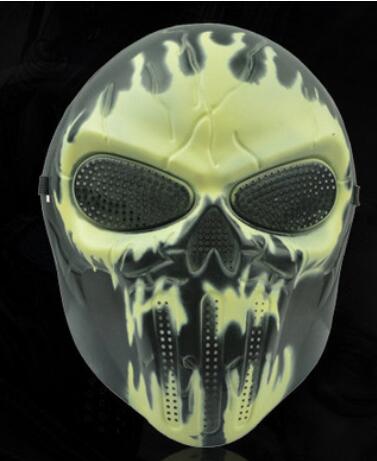 Mask Paintball Full Face Mask Army Games Mesh Eye Shield Mask Halloween eprolo
