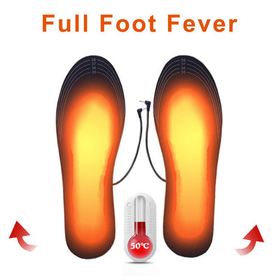 Unisex Winter Warmer Foot USB Charging Electric Heated Insoles For Shoes Heating Insole Boots Cuttable Rechargeable Heater Pads eprolo