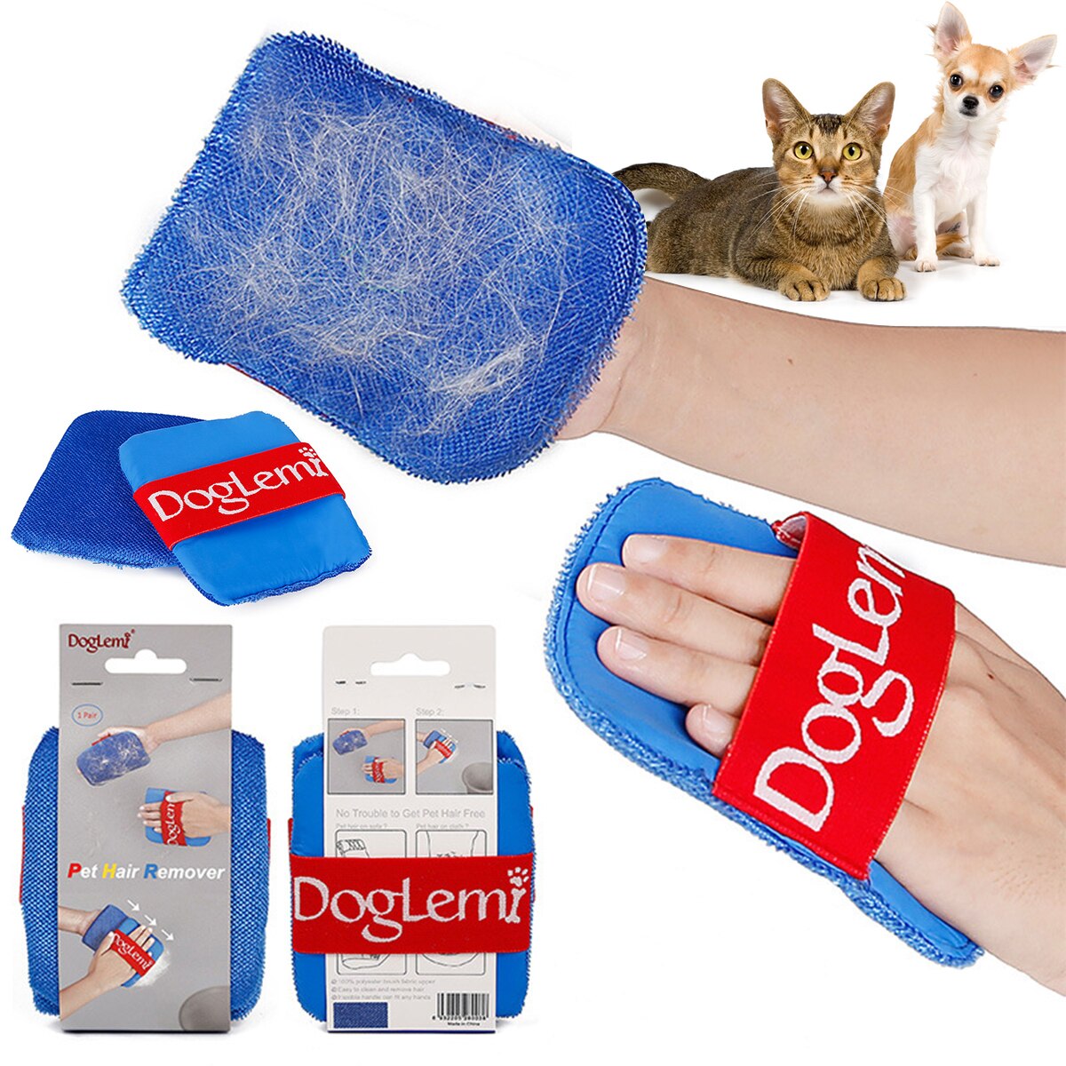 Pet Dog Cat Hair Remover Cleaner Cars Furniture Carpet Clothes Sofa Pet Hair Cleaning Brush eprolo