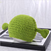 Unisex Balaclava Monster Shrek Hat Wool Winter Knitted Hats Green Party Funny Beanie Skullies Cap for Women Men Pure Handmade eprolo