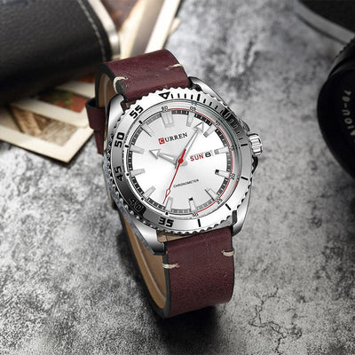 CURREN Luxury watch men Leather Quartz Wrist Watches eprolo
