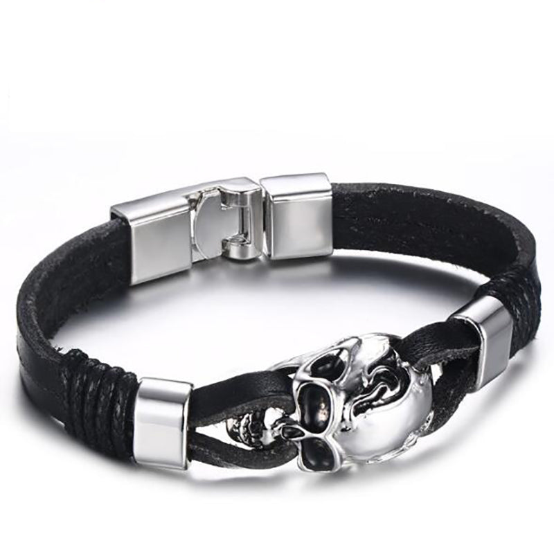 Skull Pu Leather Charm Bracelets eprolo