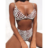 Women Leopard Padded Bikini Set Swimsuit Ladies High Waist Summer Beach Wear Hypersku