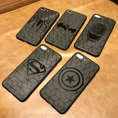 Marvel Avengers Captain America Shield Superhero Case for iPhone 6s 7 8 Plus X 10 Silicone Rubber Cover Ironman coque eprolo