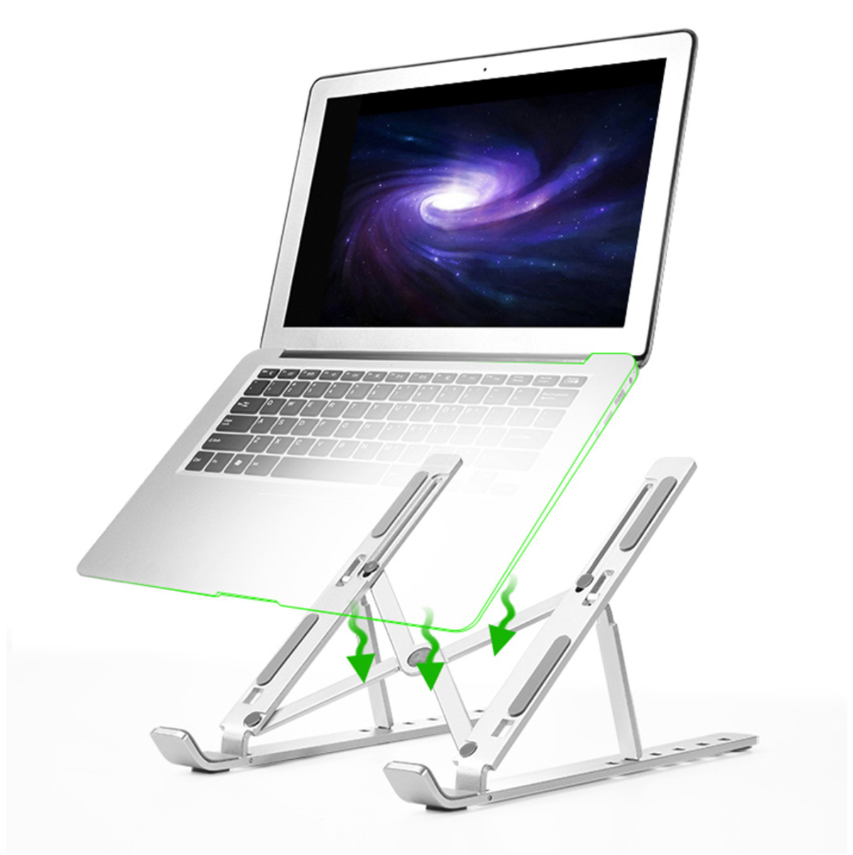 N3 Adjustable Laptop Bracket Holder Stand Computer Notebook Stand with Silicone Non-slip Pad eprolo