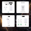 New i9000 tws matte black smart Bluetooth earphones with QI wireless charging 6D heavy bass black earbuds PKi200 i500 i10000 tws eprolo