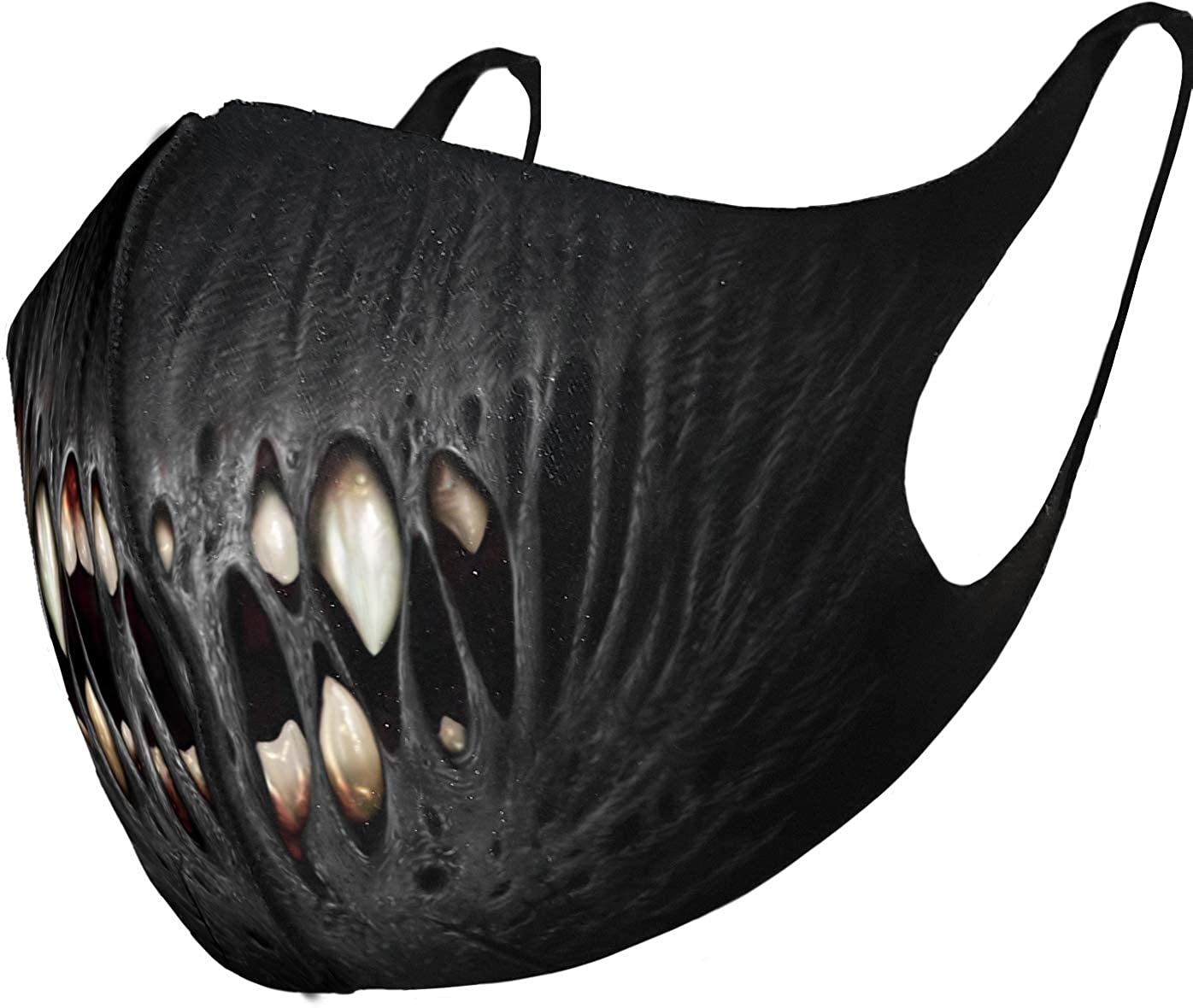 Spiral - First Bite - Fashion Face Mask Black