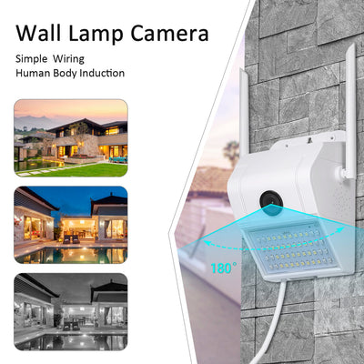 1080P Multifunctional WIFI Wireless Surveillance Outdoor Wall Light Webcam Security Camera PIR Motion Detection IP65 Waterproof eprolo