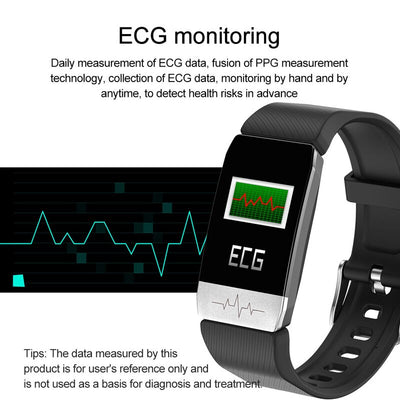 T1 Smart Watch Band With Temperature Immune Measure ECG Heart Rate Blood Pressure Monitor Weather Forecast Drinking Remind eprolo