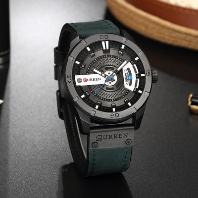 CURREN watch men Leather Quartz Wrist Watches eprolo
