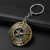 Rotating Captain America Shield Car Keychain Men's Kids Metal the Avengers Keychains Pendant Toys eprolo