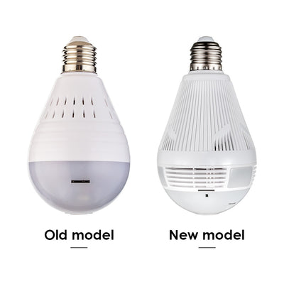 Light 960P Wireless Panoramic Home Security WiFi CCTV Fisheye Bulb Lamp IP Camera 360 Degree Home Security Burglar eprolo