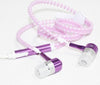 Wired earbuds Light Luminous Metal Zipper Earphone Glow In The Dark earbuds Hands Free Zipping earbuds Earhpones eprolo