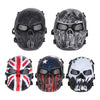 Mask Paintball Full Face Mask Army Games Mesh Eye Shield Mask Halloween eprolo
