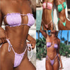Women's Bra Set Sexy Womans Bathing Suits Push-Up Padded Underwear Striped Print Bathing Suits eprolo
