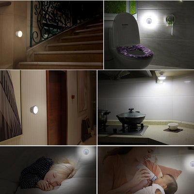 Motion Sensor light 360 Degree Rotating Rechargeable LED Night Light Security Wall lamp eprolo