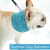Instant Ice Cooling Dog Bandana Scarf for Pet small dogs Bulldog Summer Polyester Sunstroke Cooling Neck Wrap Dog Collar Perro eprolo