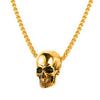 Halloween Jewelry Skull Necklace Fine Gold Chain eprolo