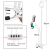 Photo Studio Selfie LED Ring Light with Cell Phone Mobile Holder for Youtube Live Stream Makeup Camera Lamp for iPhone Android eprolo