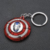 Rotating Captain America Shield Car Keychain Men's Kids Metal the Avengers Keychains Pendant Toys eprolo