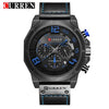CURREN Quartz watches Men Leather Wrist Watch eprolo