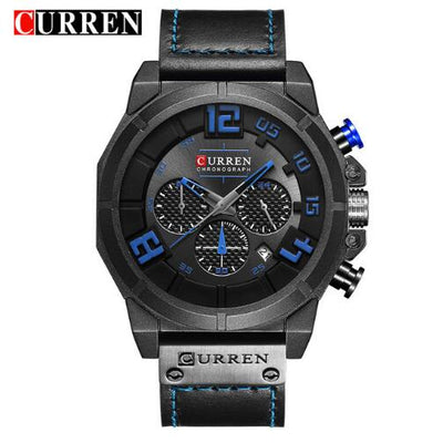 CURREN Quartz watches Men Leather Wrist Watch eprolo