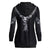 Women Skull Wings Print Halloween Zip Up Hoodies Sweatshirts