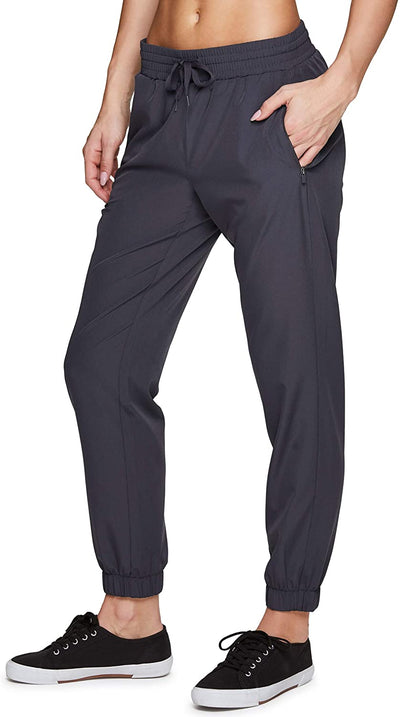 RBX Active Women's Relaxed Fit Lightweight Quick Drying Stretch Woven Pants with Pockets