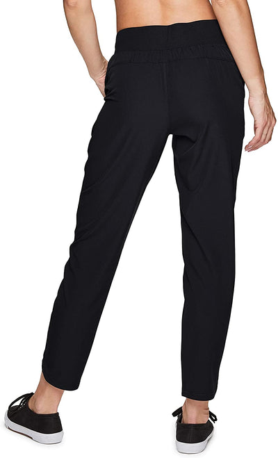 RBX Active Women's Relaxed Fit Lightweight Quick Drying Stretch Woven Pants with Pockets