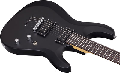 Schecter 430 C-6 Deluxe Solid-Body Electric Guitar, Satin Black Brand: Schecter