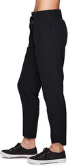 RBX Active Women's Relaxed Fit Lightweight Quick Drying Stretch Woven Pants with Pockets