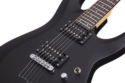 Schecter 430 C-6 Deluxe Solid-Body Electric Guitar, Satin Black Brand: Schecter