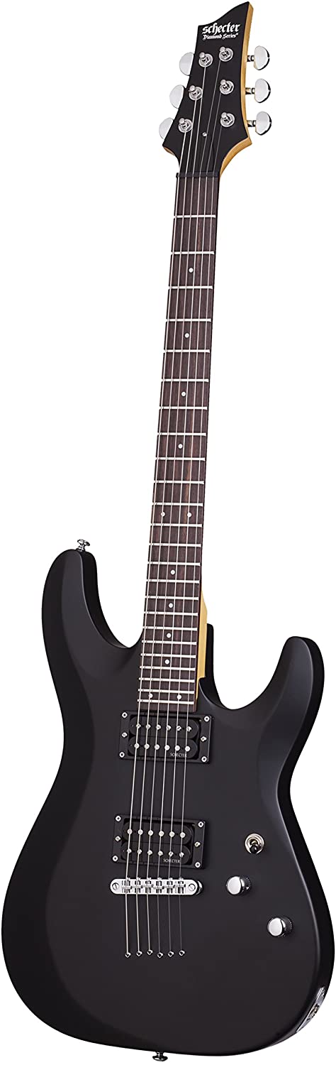 Schecter 430 C-6 Deluxe Solid-Body Electric Guitar, Satin Black Brand: Schecter