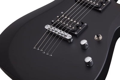 Schecter 430 C-6 Deluxe Solid-Body Electric Guitar, Satin Black Brand: Schecter