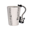 Guitar Ceramic Cup Personality Music Note Milk Juice Lemon Mug Coffee Tea Cup Home Office Drinkware Unique Gift eprolo