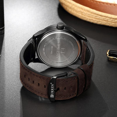 CURREN watch men Leather Quartz Wrist Watches eprolo
