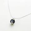 Party Blue Gravel Gem Stone Pendant Necklace S925 Sterling Silver Children Childhood Necklace eprolo