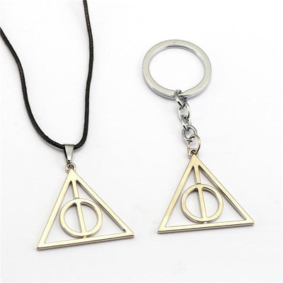 Harry Potter Luna and the Deathly Hallows Keychain Necklace eprolo