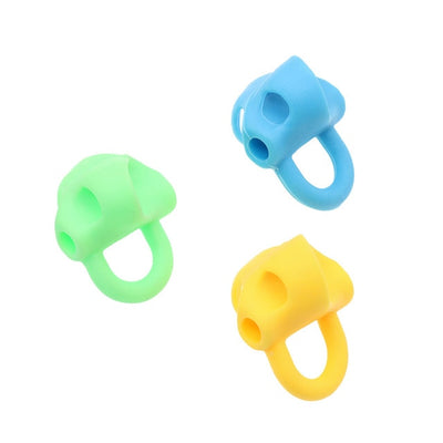 Two-Finger Pen Holder Silicone Baby Learning Writing Tool Correction Device Pencil Set Stationery 3 Piece Set Gift 2 Piece Fish eprolo