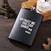 Mini Portable 8OZ Hip Flask Stainless Steel Bottle Lot Black Matte Does Not Fade Flask for Alcohol Rum Whiskey Best Men Gift Set eprolo