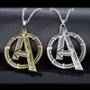 Jewelry Marvel's The Avengers Logo Superhero Marvel Necklace Men Charms Necklace eprolo