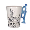 Guitar Ceramic Cup Personality Music Note Milk Juice Lemon Mug Coffee Tea Cup Home Office Drinkware Unique Gift eprolo