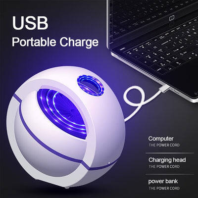 2020 USB Powered Mosquito Killer Lamp 1m/2m Electric No Noise 360° Insect Killer Bug Zapper Mosquito Trap Light For Bedroom Home eprolo
