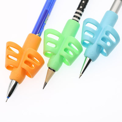 Two-Finger Pen Holder Silicone Baby Learning Writing Tool Correction Device Pencil Set Stationery 3 Piece Set Gift 2 Piece Fish eprolo
