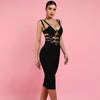 Black Bandage Dress New Sexy V Neck Bandage Bodycon Dress eprolo