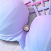 Lace-Up Hollow Out Gradient Bikini Set Hypersku
