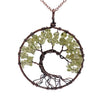 Crystal Natural Stone Tree Necklace eprolo